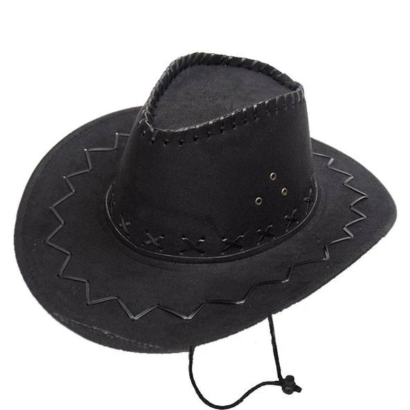 Siyah Unisex Kovboy Şapkası STD