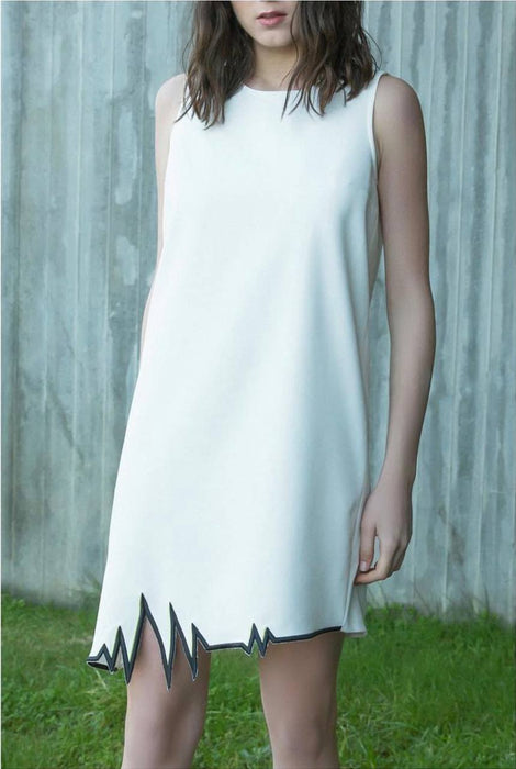 Mirimalist Beyaz Kadın Elbise XS