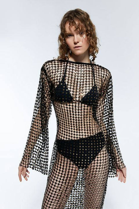 Lamperos Siyah Kadın Elbise Standart