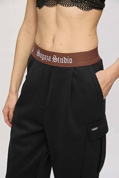 Sagaza Siyah Kadın Pantolon S