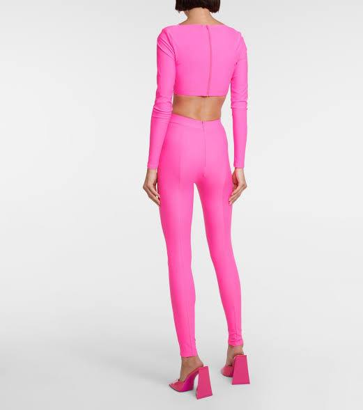 Alex Perry Pembe Kadın Crop Top S