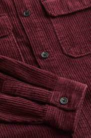 H&M Bordo Erkek Kadife Gömlek XS