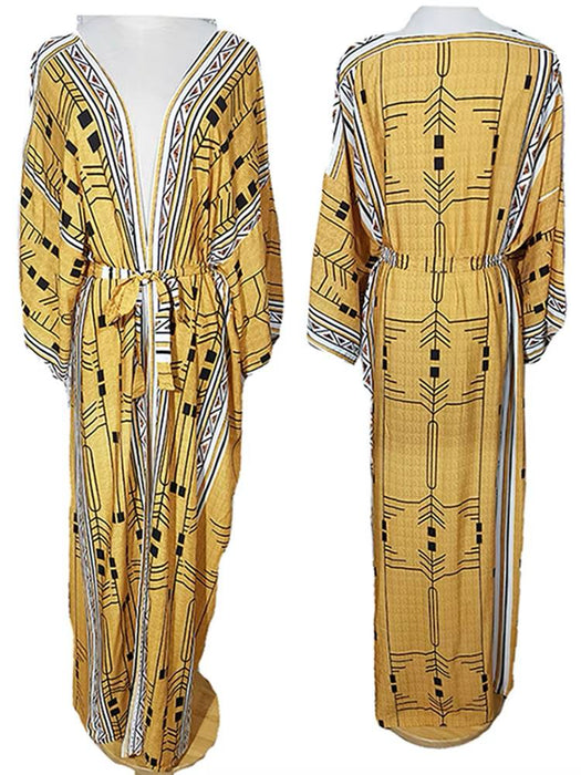 Mia Bali Çok Renkli Kadın Kimono Standart