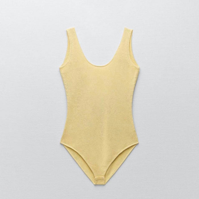 Zara Sarı Kadın Bodysuit XS