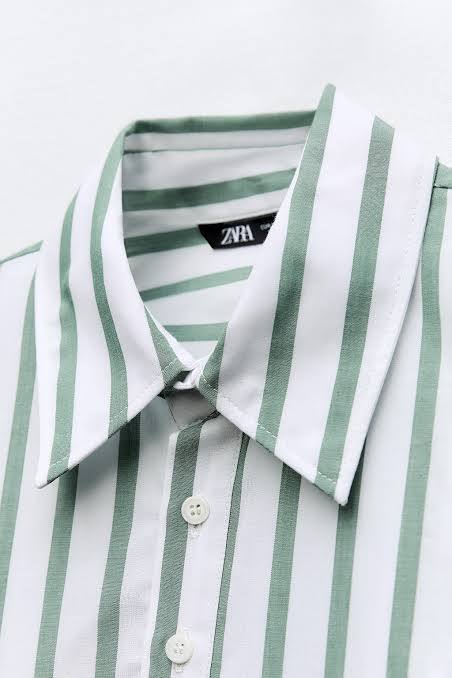 Zara Çizgili Kadın Gömlek XS