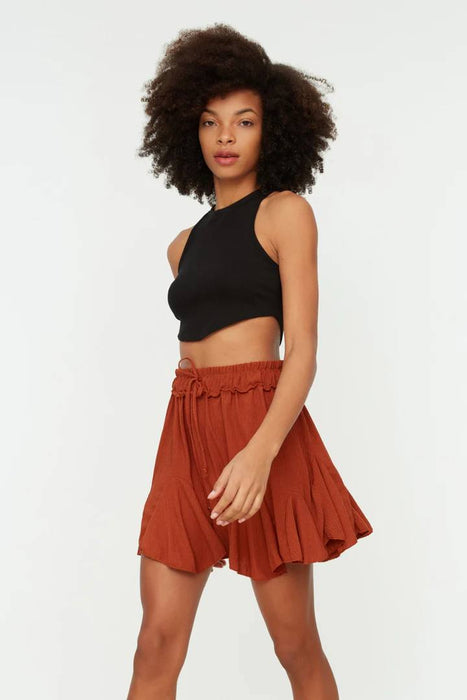 Trendyol Kahverengi Kadın Etek XS