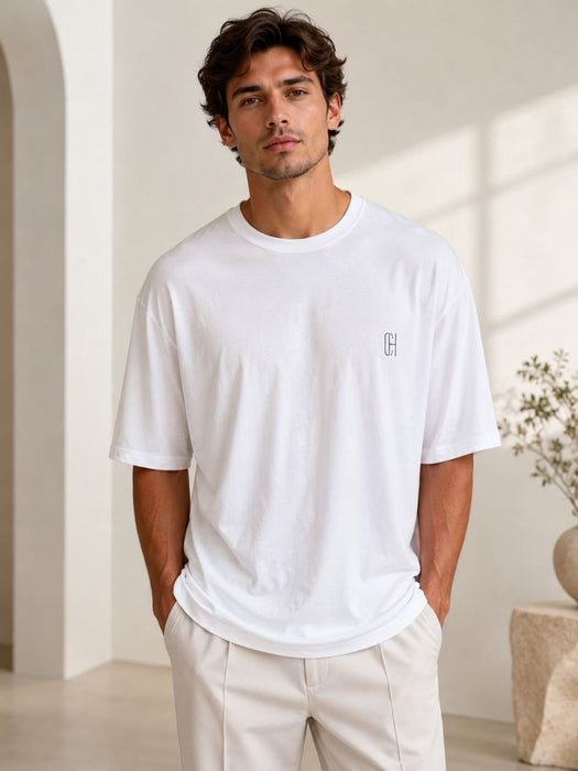 Beyaz Unisex Tshirt L