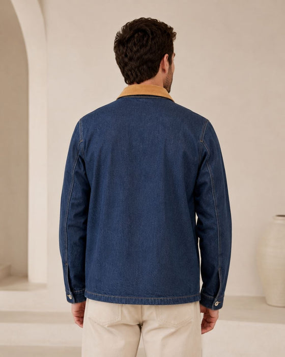 Zara Mavi Erkek Denim Ceket S