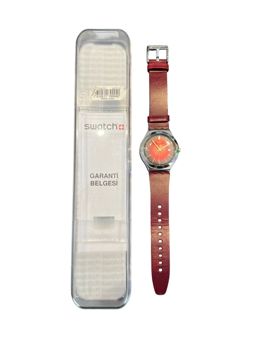 Swatch Bordo Kadın Kol Saati
