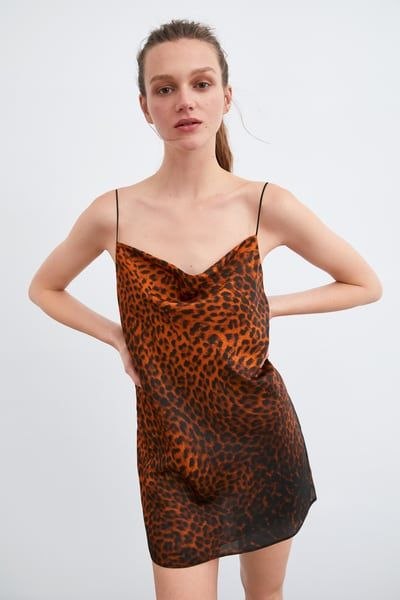 Zara Çok Renkli Kadın Mini Elbise XS