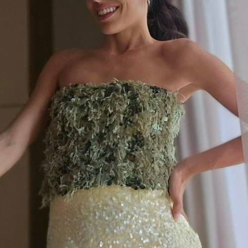 Zara Yeşil Kadın Top XS