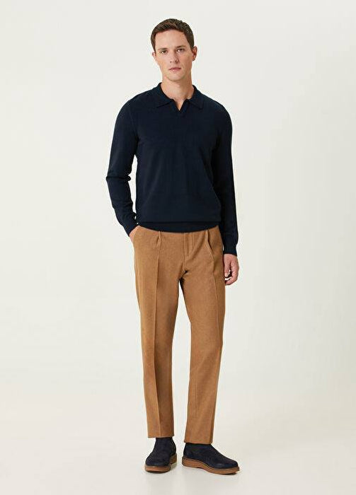 Beymen Lacivert Erkek Polo Yaka Triko M