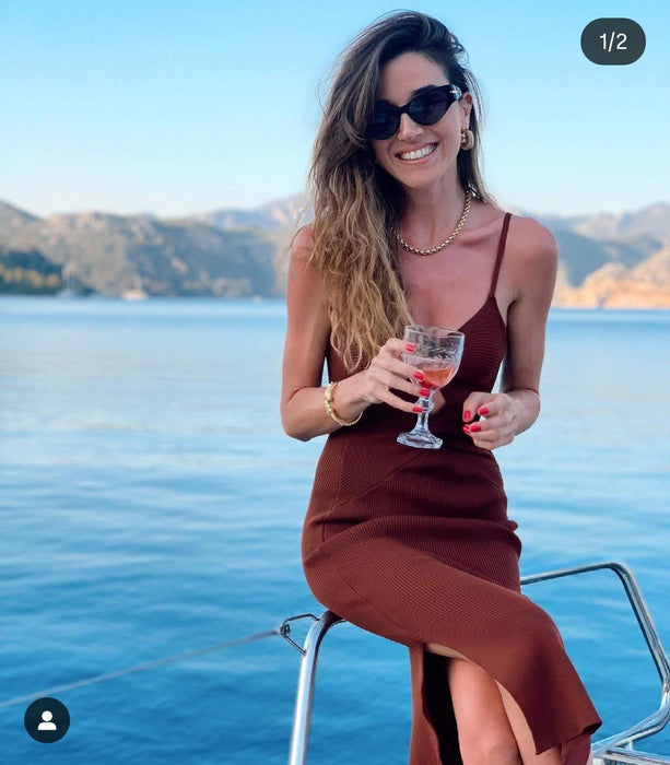 Trendyol Kahverengi Kadın Elbise XS