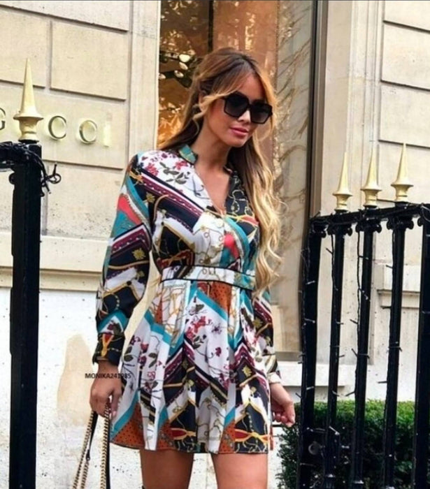 Zara Çok Renkli Kadın Elbise M