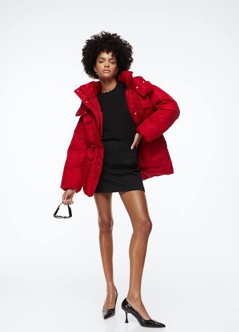 H&M Kırmızı Kadın Mont S