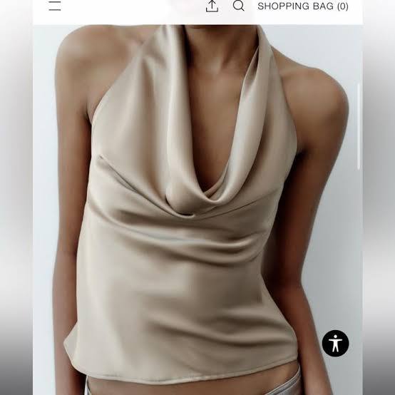 Zara Bej Kadın Bluz XS
