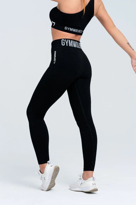 Gymwolves Siyah Kadın Tayt S