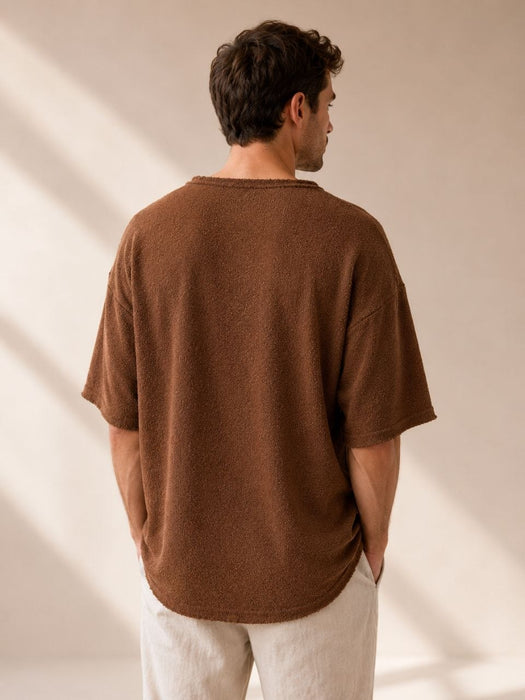 Essence Of Life Kahvrengi Erkek Triko Tshirt S