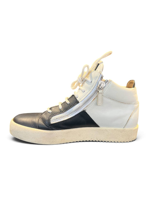 Giuseppe Zanotti Siyah Beyaz Erkek Spor Ayakkabı 40