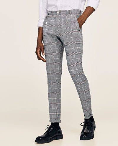 Zara Ekoseli Erkek Pantolon S