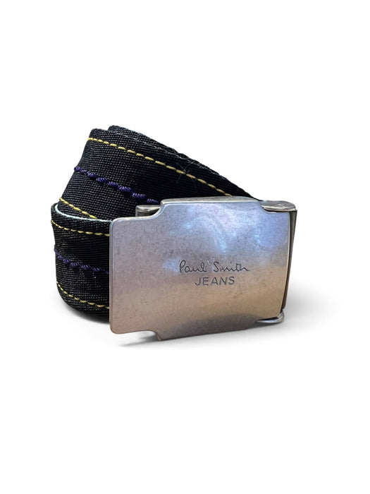 Paul Smith Siyah Unisex Çizgili Kemer XS
