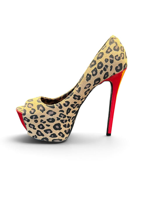 Betsey Johnson Leopar Kadın Topuklu Ayakkabı 37.5