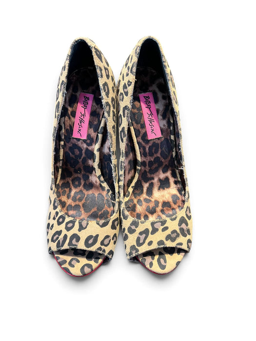 Betsey Johnson Leopar Kadın Topuklu Ayakkabı 37.5
