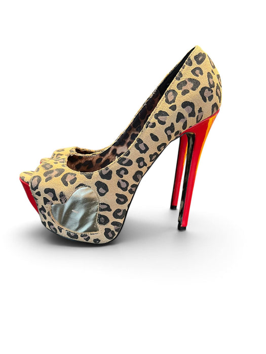 Betsey Johnson Leopar Kadın Topuklu Ayakkabı 37.5