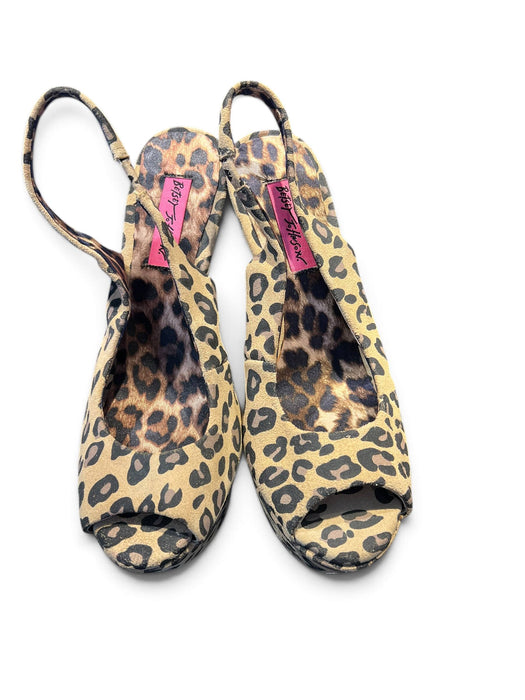 Betsey Johnson Leopar Kadın Topuklu Ayakkabı 37.5