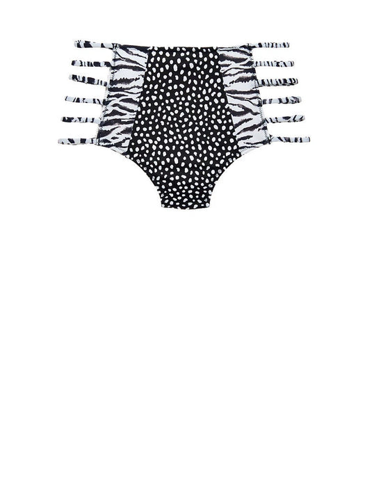 Victoria's Secret Siyah Beyaz Bikini Altı S