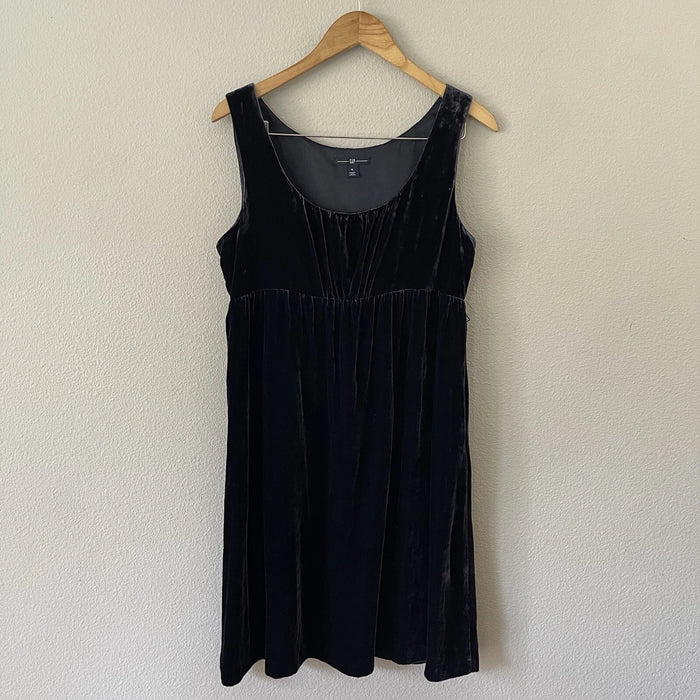 GAP Lacivert Kadife Kadın Elbise XS