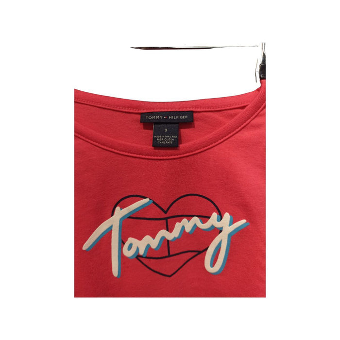 Tommy Hilfiger Kırmızı Kız Çocuk T-shirt 3 Yaş