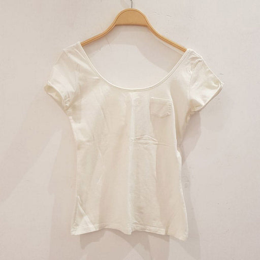 Kadın Bershka Krem T-Shirt M - Givin