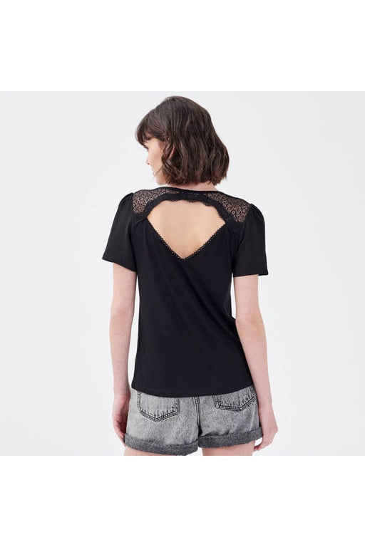 Kadın Cache Siyah Bluz - Givin