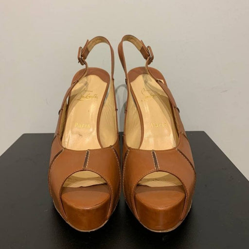 Kadın Christian Louboutin Kahverengi Topuklu Ayakkabı 40 - Givin