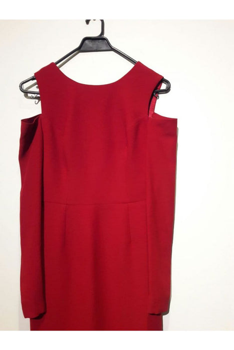 Kadın Kırmızı Abiye Elbise S - Givin