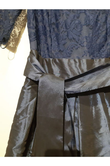 Kadın Sangria Lacivert Abiye Elbise XS - Givin