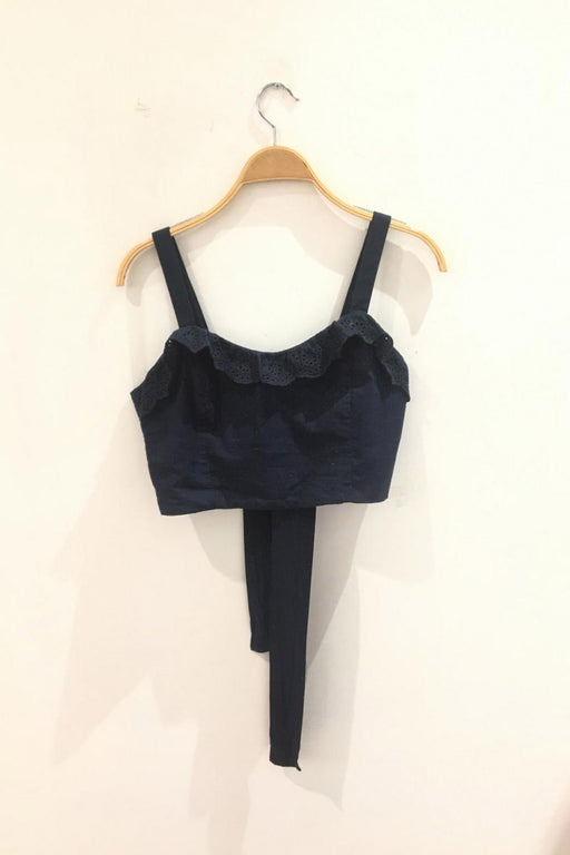 Kadın H&M Lacivert Crop Top Bluz M - Givin