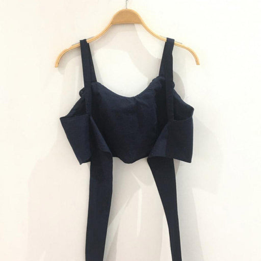 Kadın H&M Lacivert Crop Top Bluz M - Givin