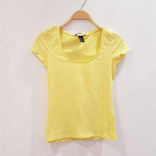 Kadın H&M Sarı T-Shirt S - Givin