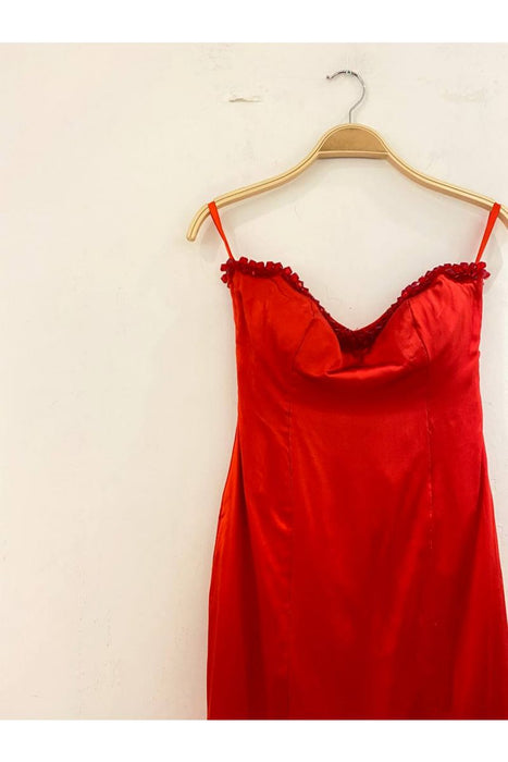 Kadın Kırmızı Elbise S - Givin
