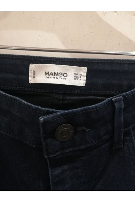 Kadın Mango Lacivert Desenli Pantolon - Givin