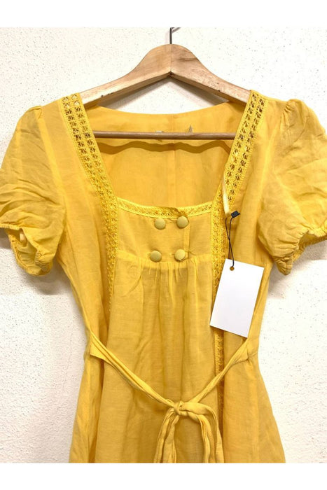 Kadın Sarı Elbise S - Givin