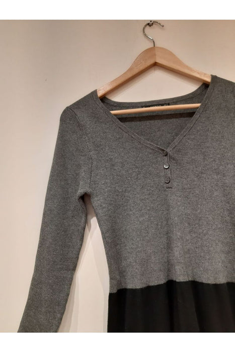 Kadın Siyah&Gri Mango Elbise S - Givin