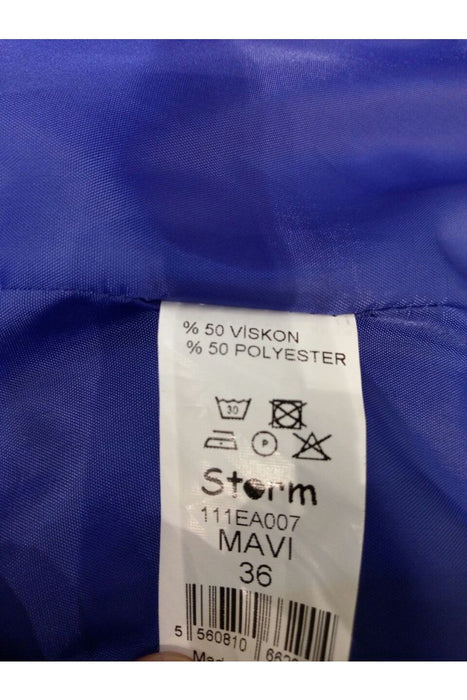 Kadın Storm Mavi Ceket S - Givin