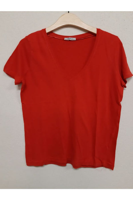 Kadın Zara Kırmızı T-Shirt - Givin