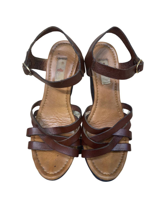 Elle Kahverengi Kadın Sandalet 39 - Givin