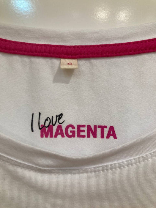 Love Magenta Beyaz Kadın Tshirt S - Givin