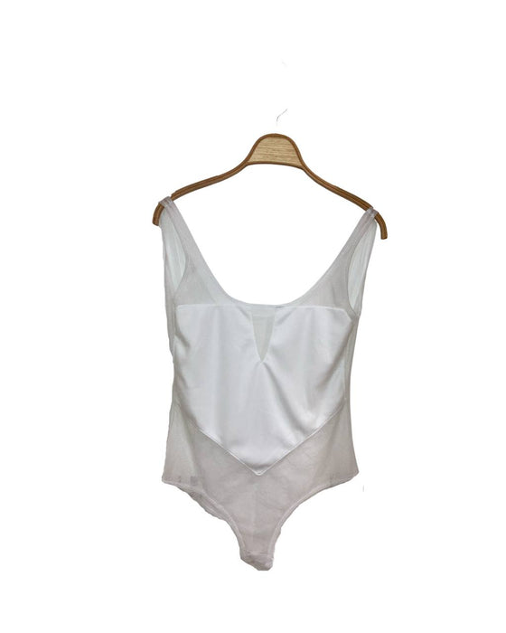 Beyaz Tül Kadın Bluz S - Givin