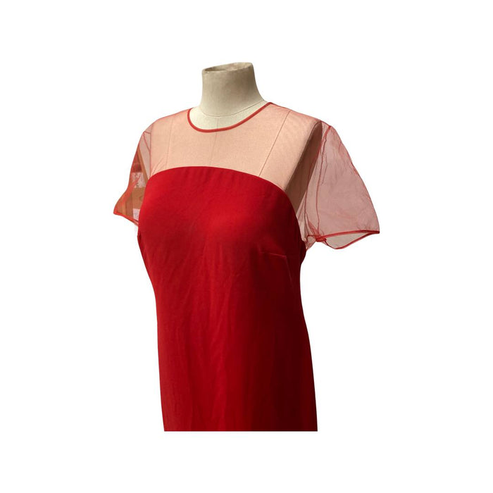 Tarık Ediz Kırmızı Kadın Elbise XXXL